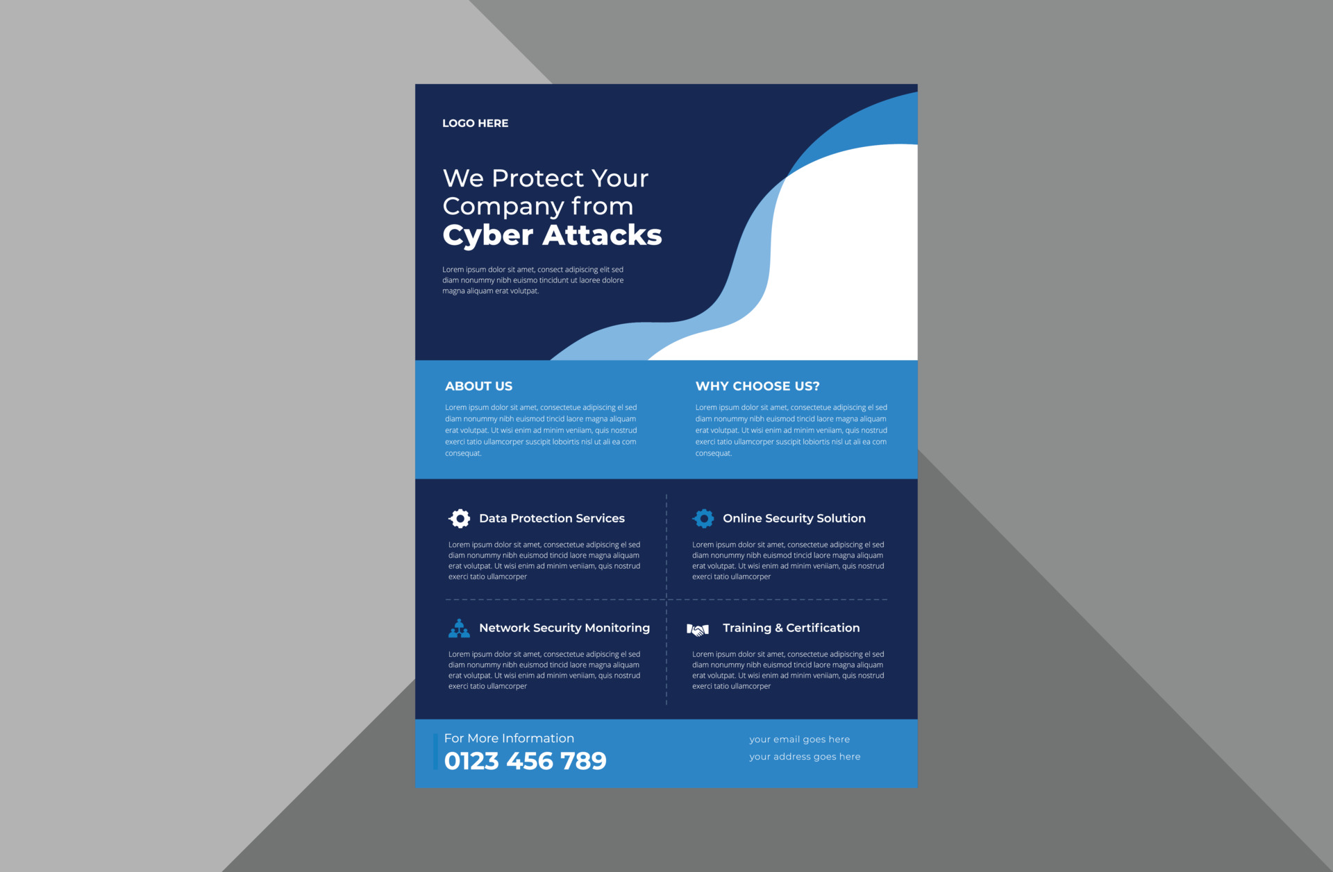 cyber security flyer design template. cyber security protection poster cyber security flyer design template. cyber security protection poster