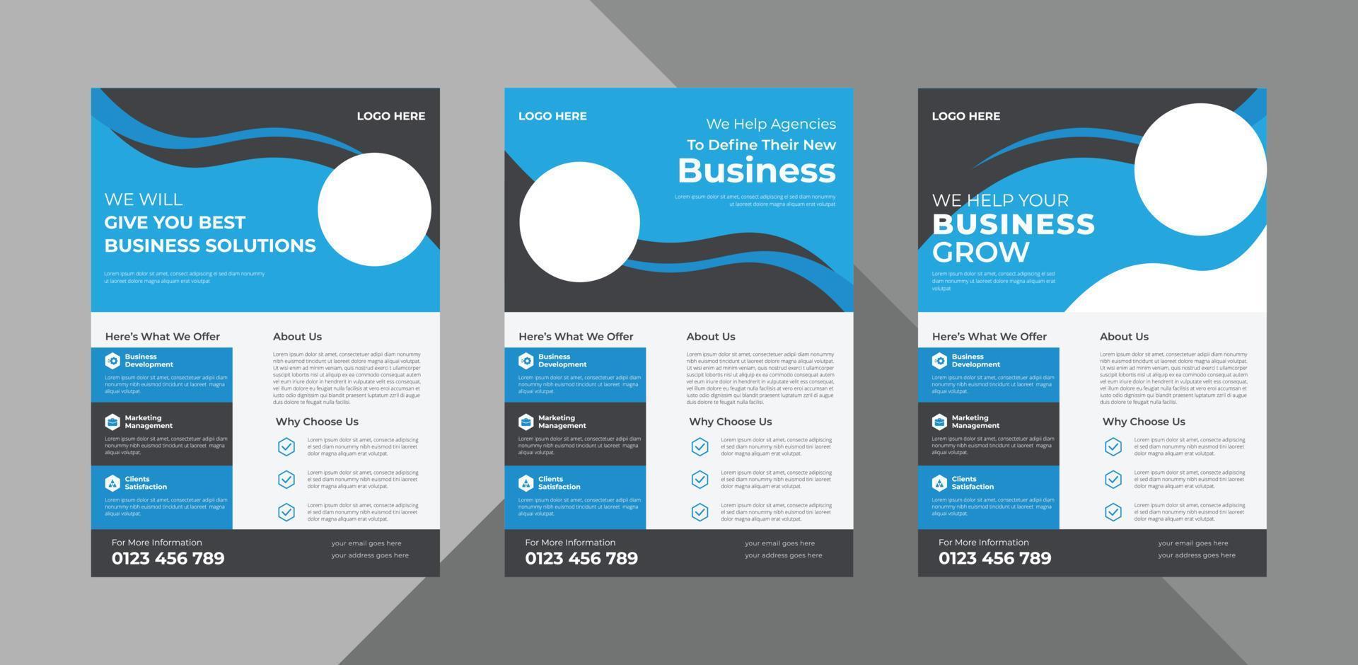 flyer design templates. business corporate flyer design ideas. poster leaflet brochure design ideas. bundle, a4 template, brochure design, cover, flyer, poster, print-ready vector