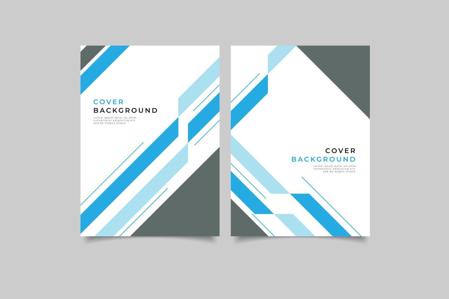 set of geometric design business cover collection vector