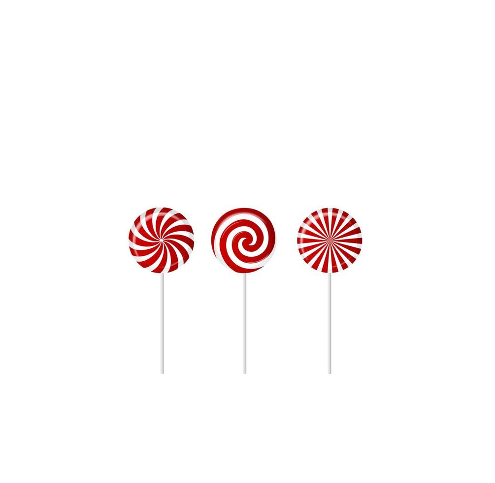 Striped candy vector illustration