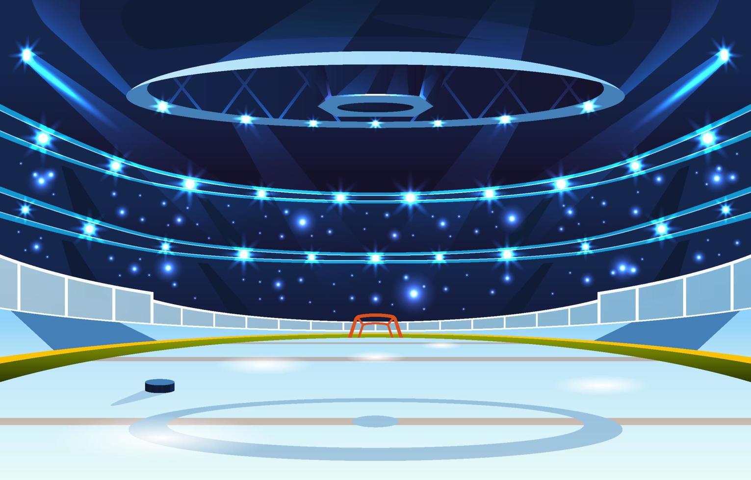 estadio deportivo de hockey sobre hielo vector