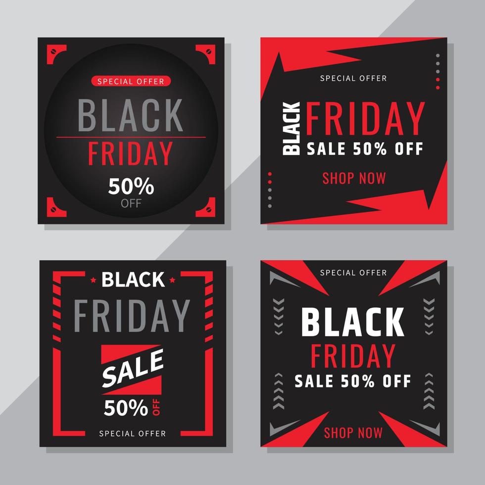 Black Friday Social Media Post vector