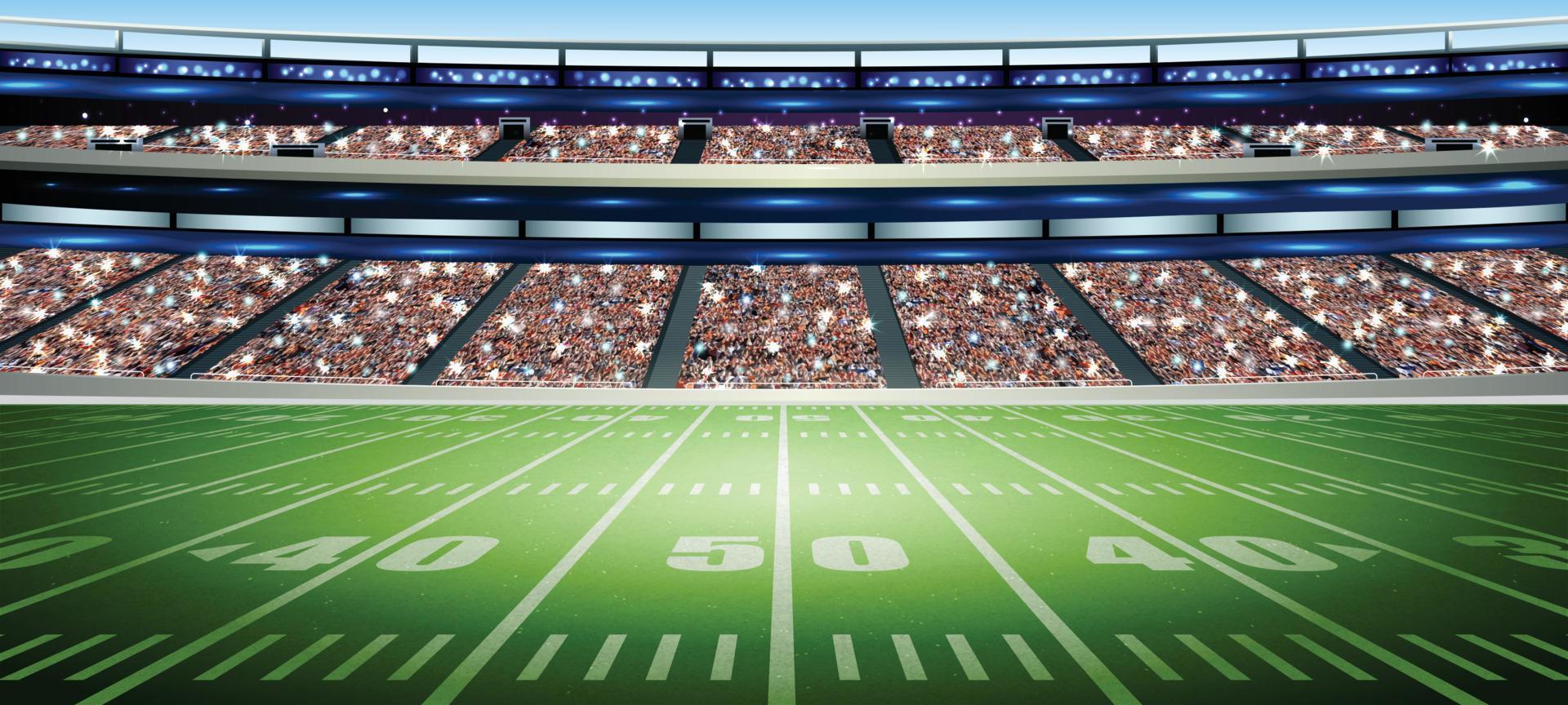 fondo del estadio superbowl vector