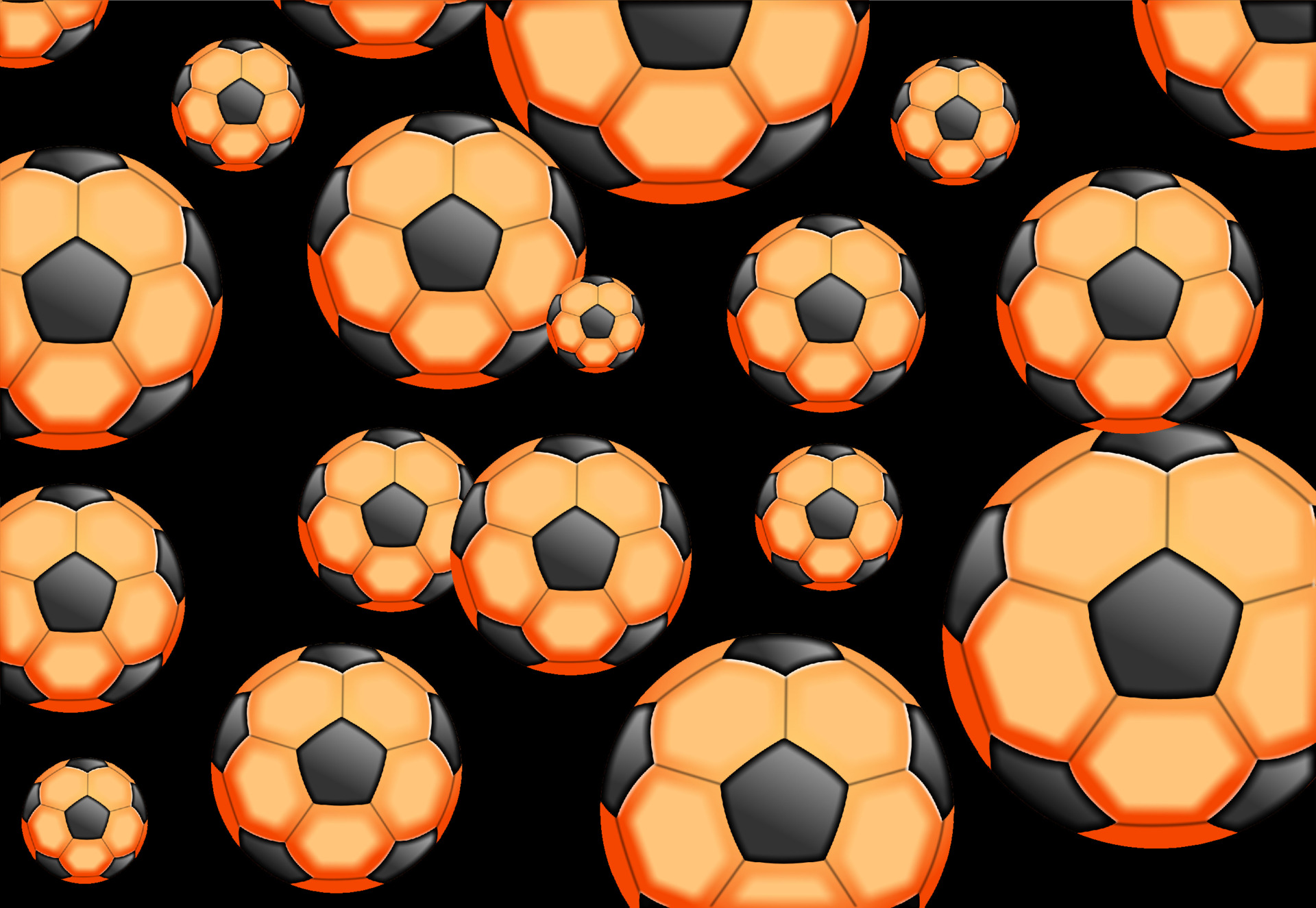 Orange Soccer Ball Background Design 3609453 Vector Art at Vecteezy