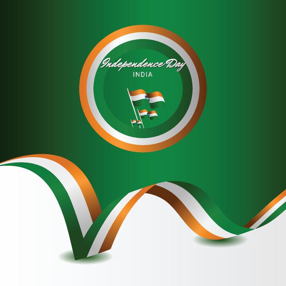 Happy India Independence Day Celebration Vector Template Design Illustration