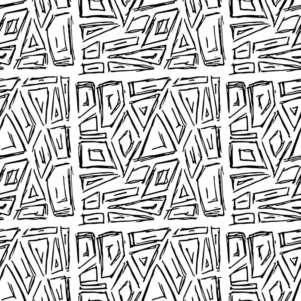Seamless abstract vector pattern. Doodle vector with abstract design on white background. Vintage abstract pattern, sweet elements background for your project, menu, cafe shop.