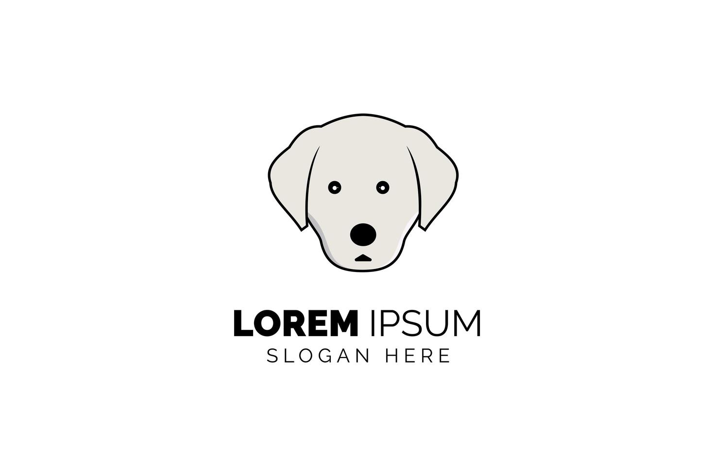 Dog logo template design vector icon illustration