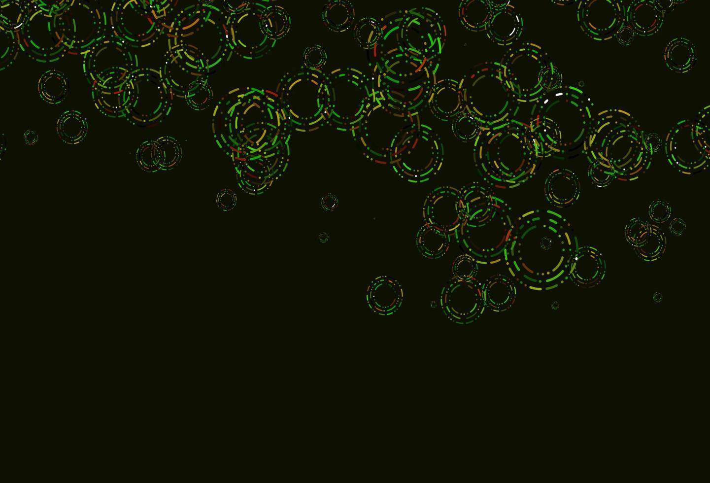 Light Green, Red vector pattern with spheres.