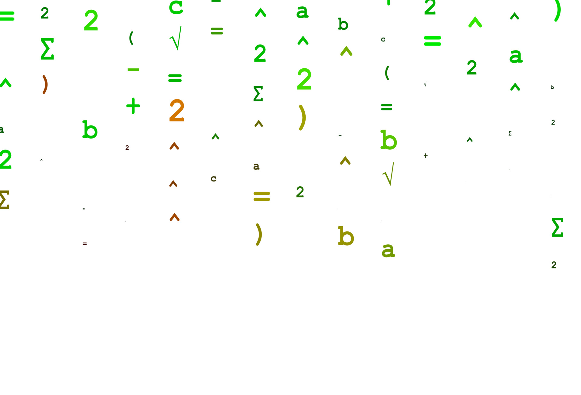 Light Green, Red vector backdrop with algebra elements. 3609824 Vector ...