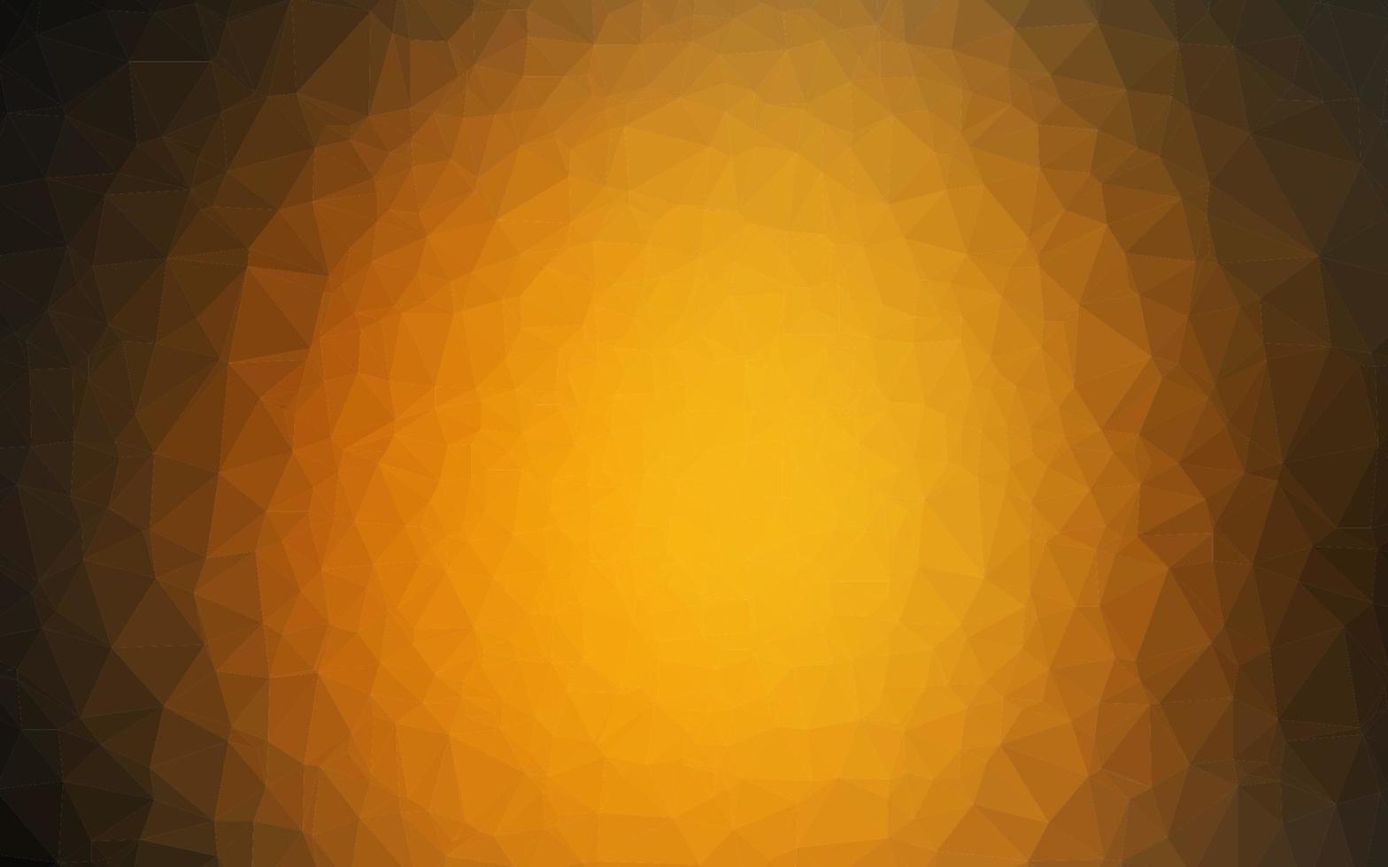 Fondo abstracto de polígono de vector naranja oscuro.