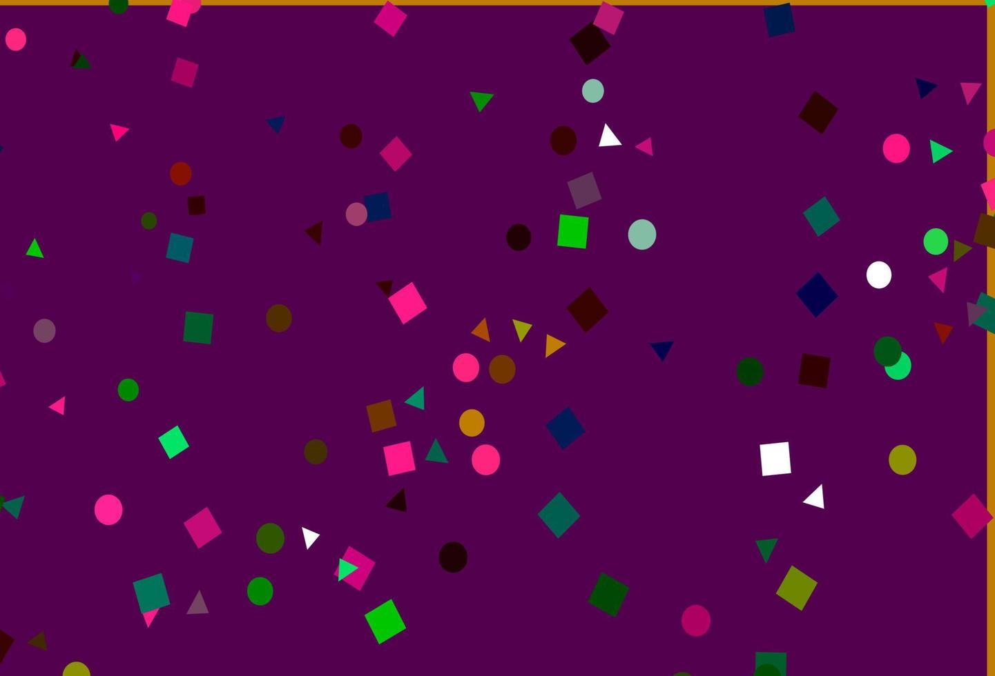 Light Multicolor, Rainbow vector backdrop with lines, circles, rhombus.