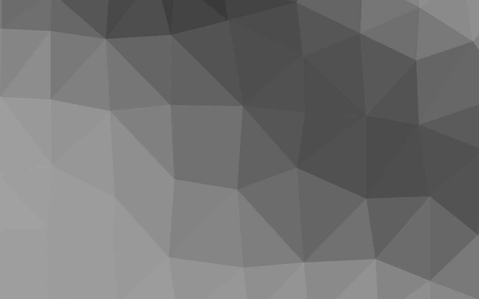 cubierta poligonal abstracta de vector gris plateado claro.