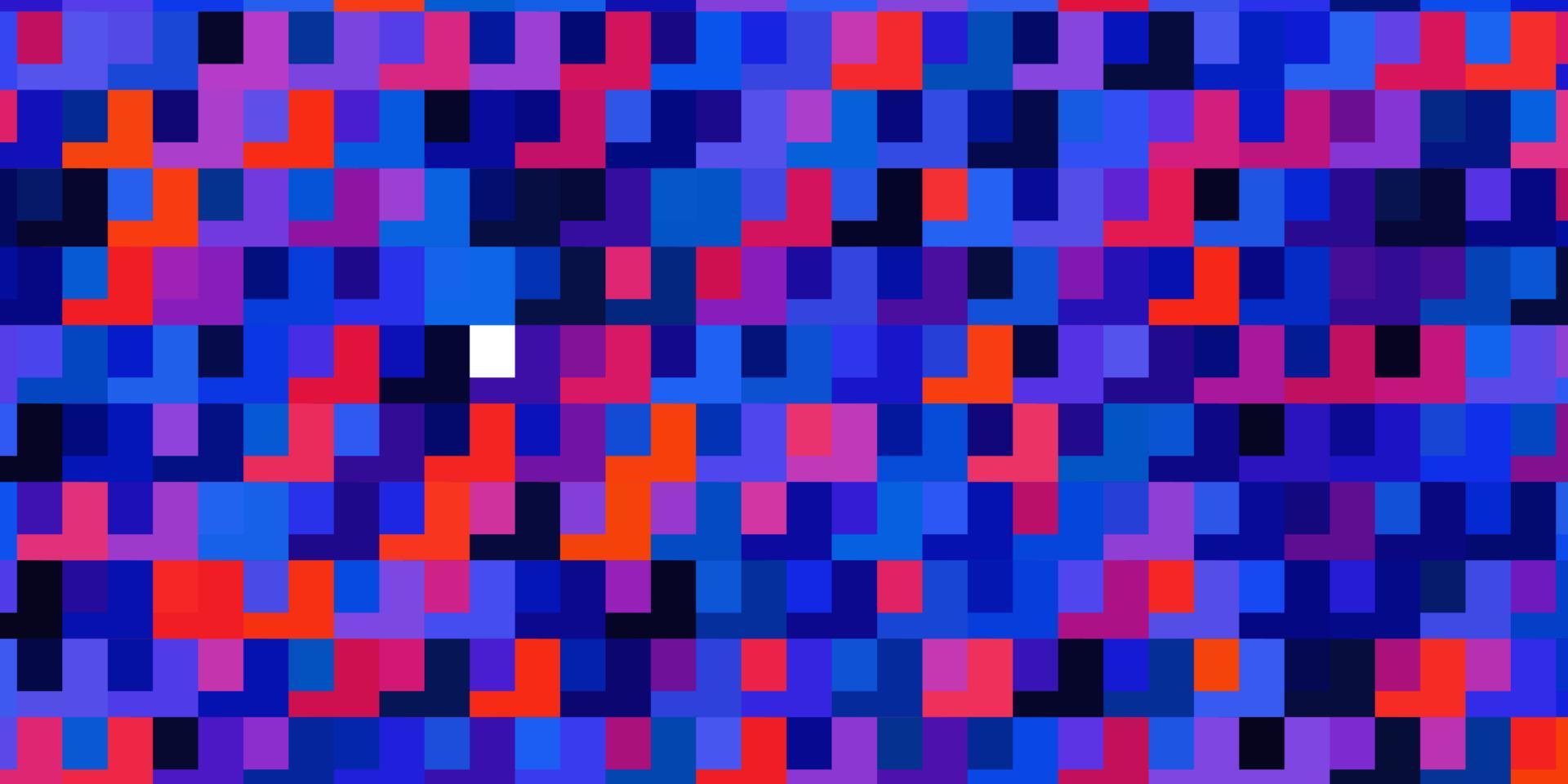 patrón de vector azul claro, rojo en estilo cuadrado.