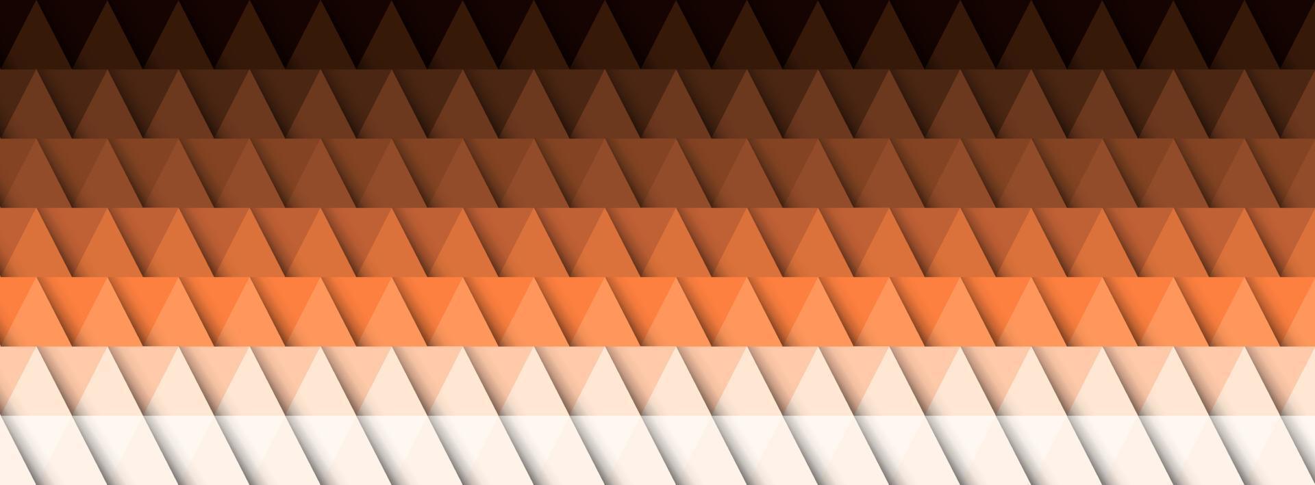 Geometric abstract background, 3D effect, warm colors vector