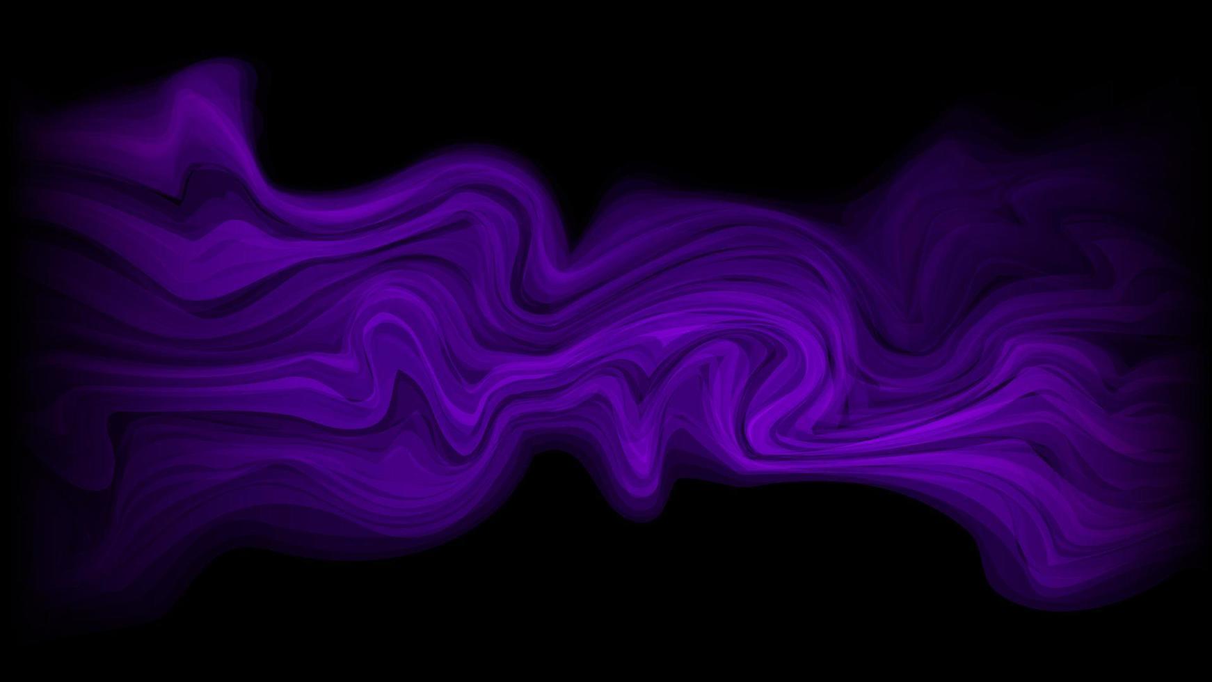 Gradiente de flujo de fluido abstracto púrpura oscuro con líneas geométricas vector