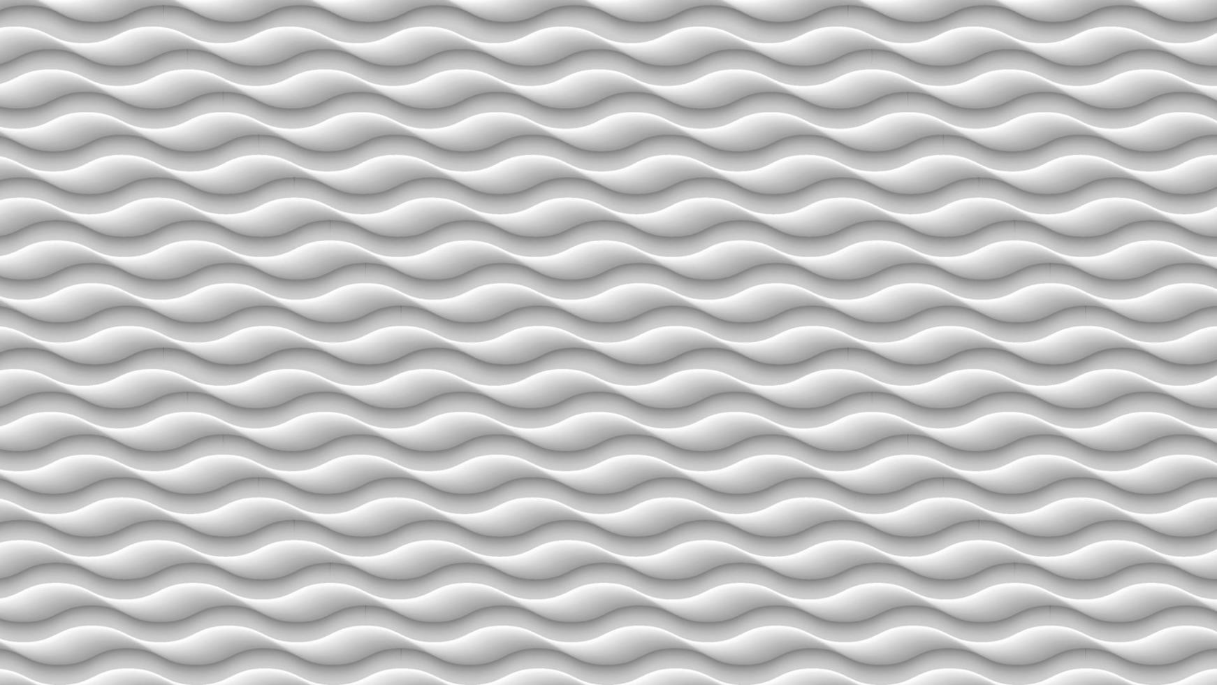 White wave texture, 3d gray abstract pattern, wavy lines texture background vector