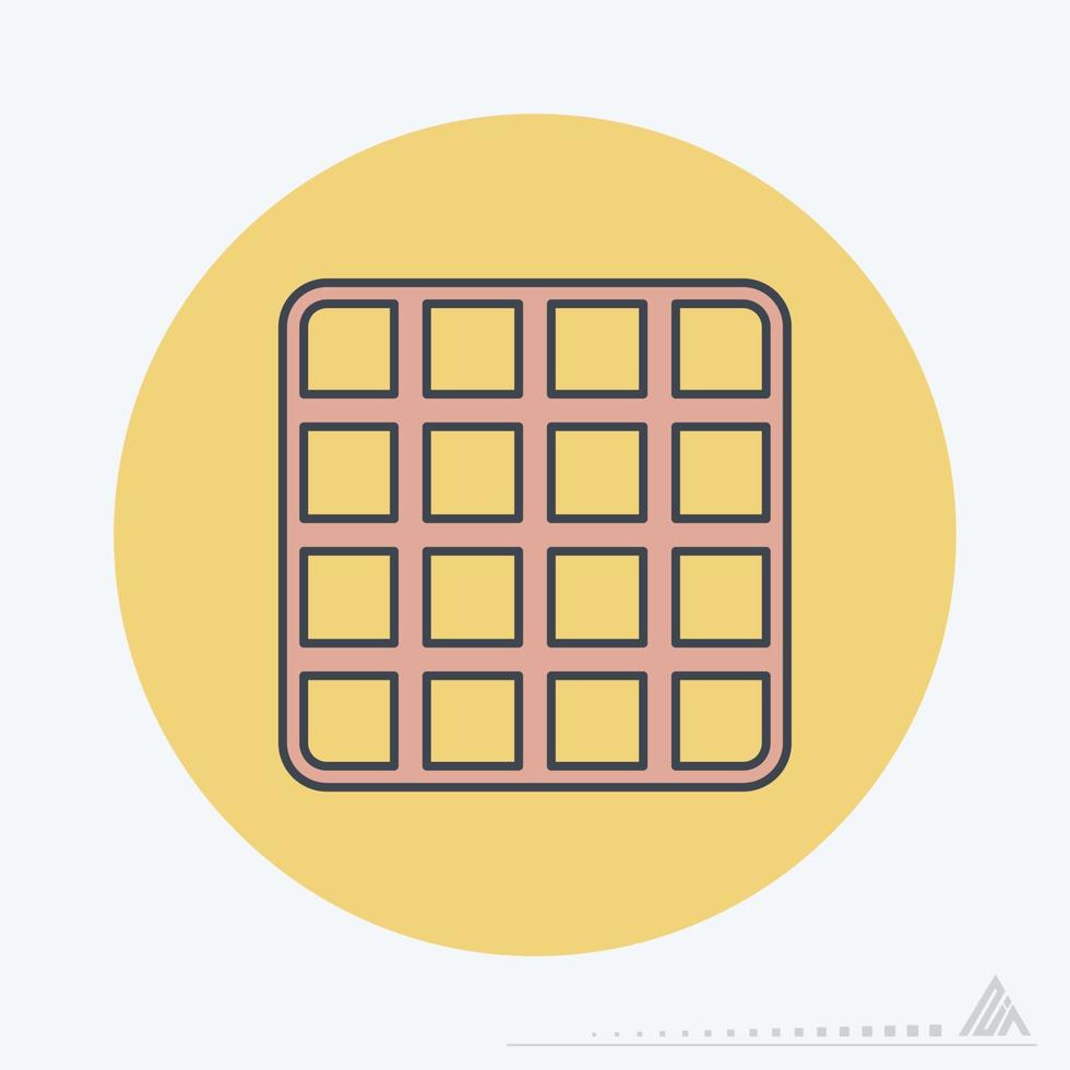 Icon Vector of Grid - Color Mate Style