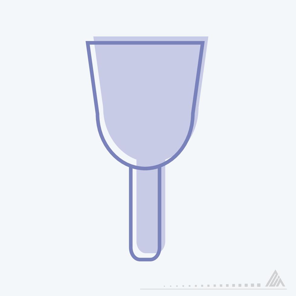 Icon Vector of Wall Plaster Tool - Blue Twins Style