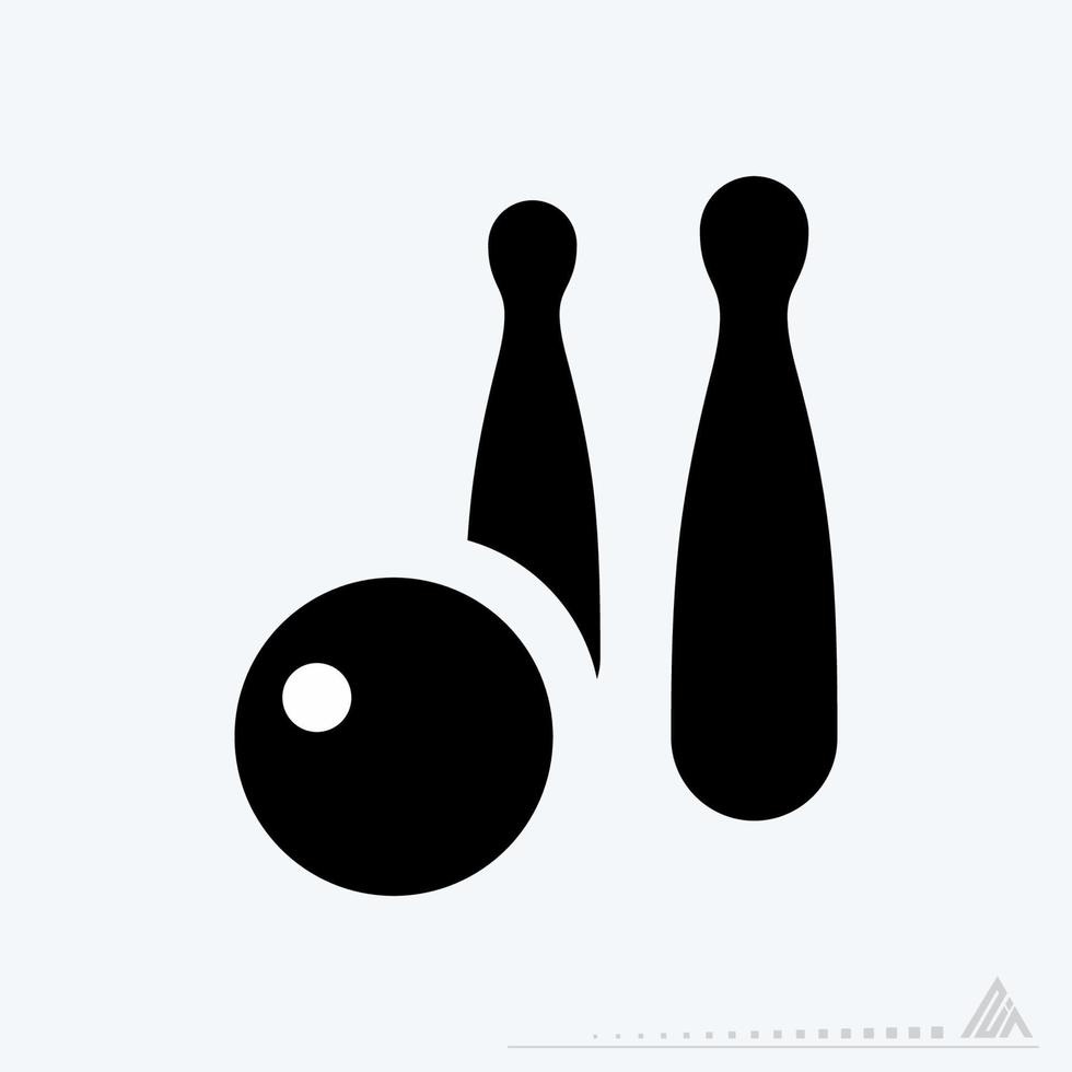 Vector Graphic of Bowling - Black Style