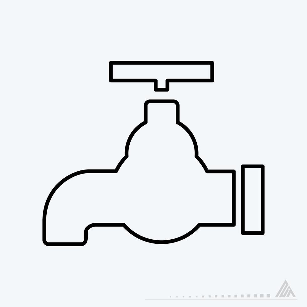 Vector Graphic of Tap - Line Style