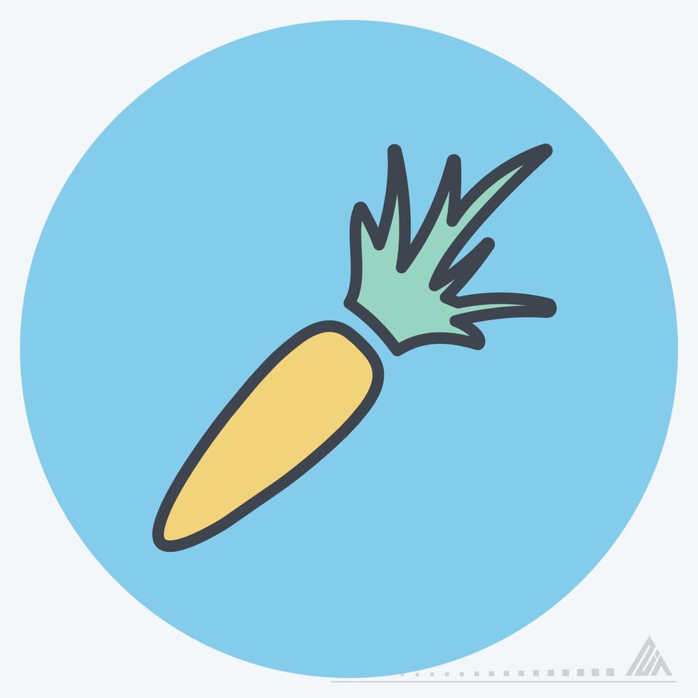 Icon Carrot - Color Mate Style vector
