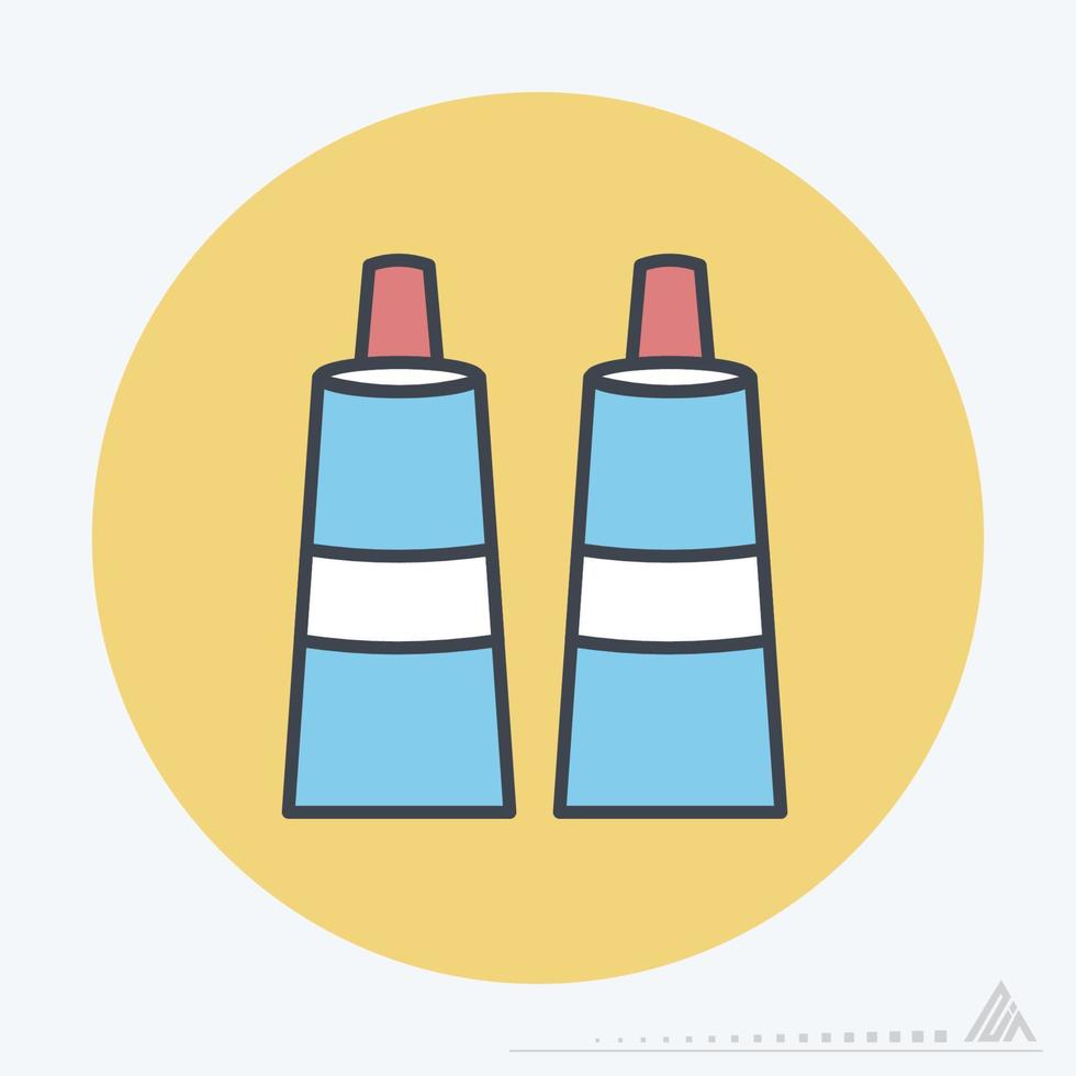 Icon Vector of Paint tubes - Color Mate Style