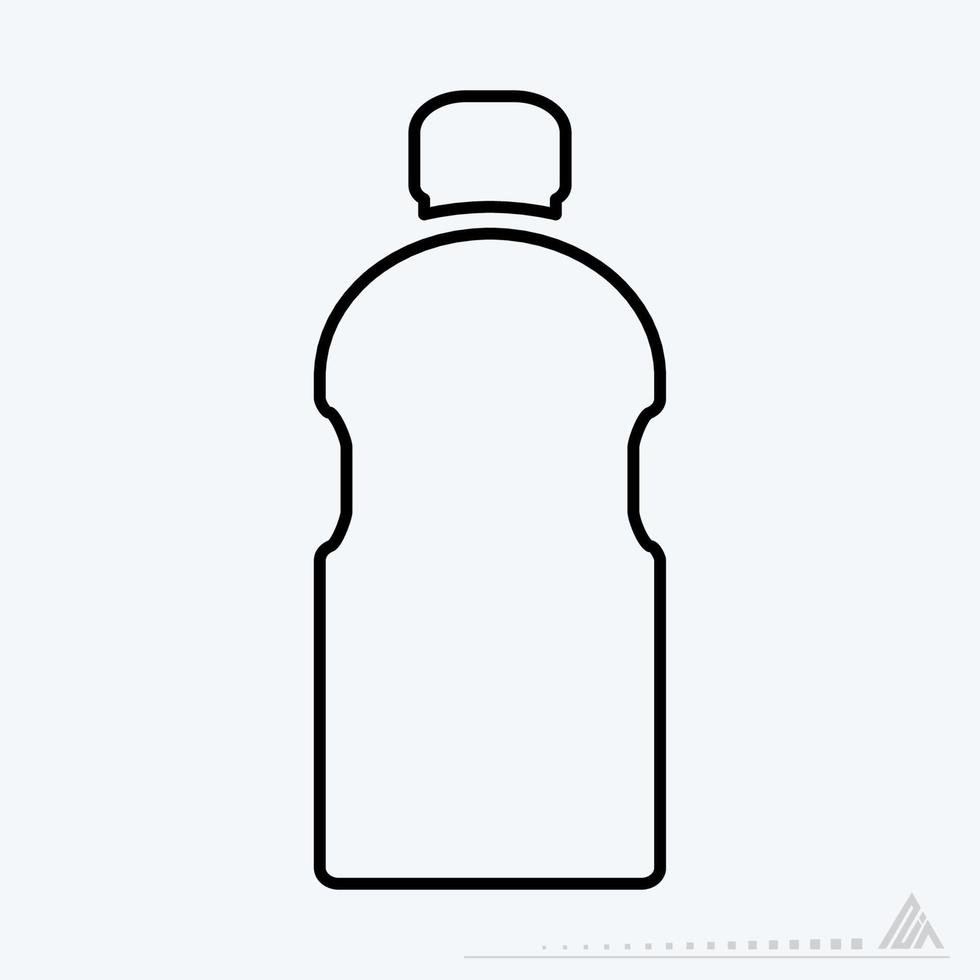 Vector Graphic of - Water Bottle - Line Style