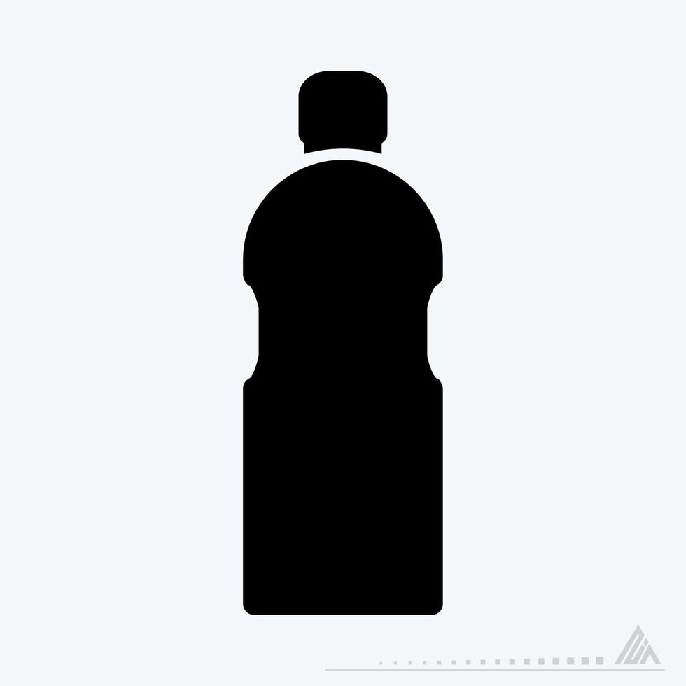 Vector Graphic of - Water Bottle - Black Style