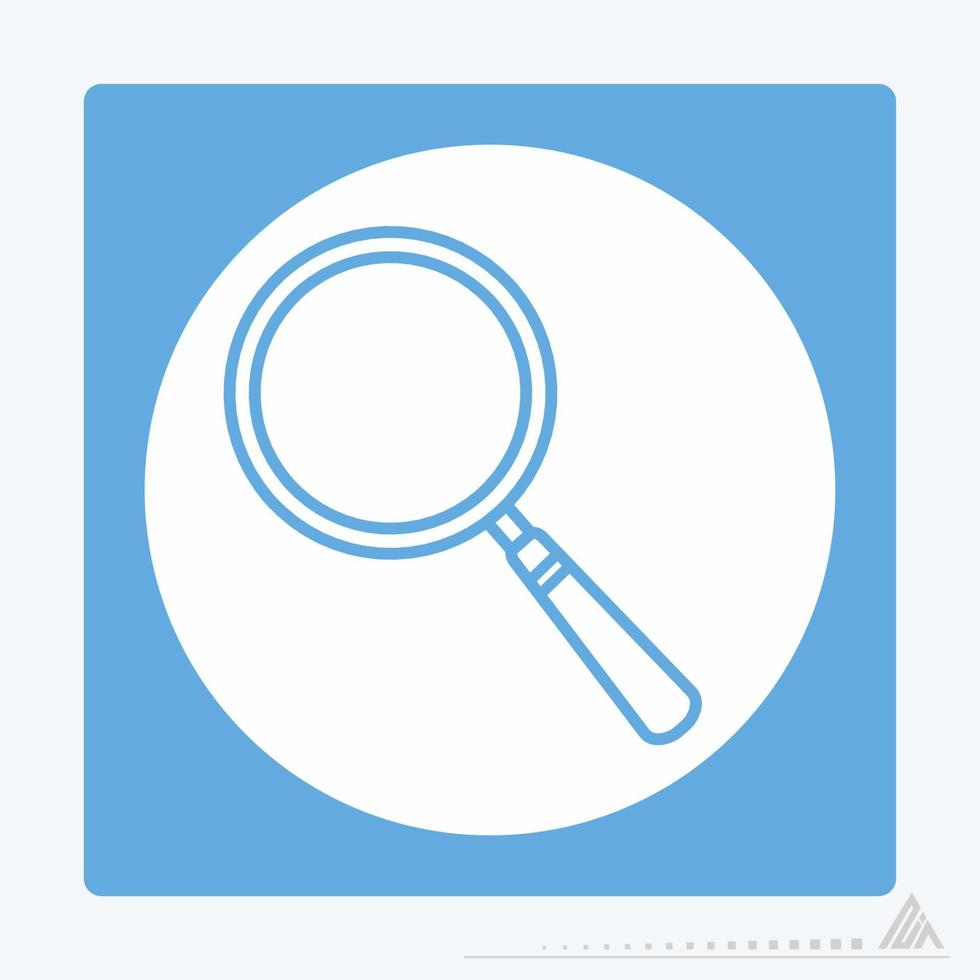 Icon Vector of Magnifier - White Moon Style