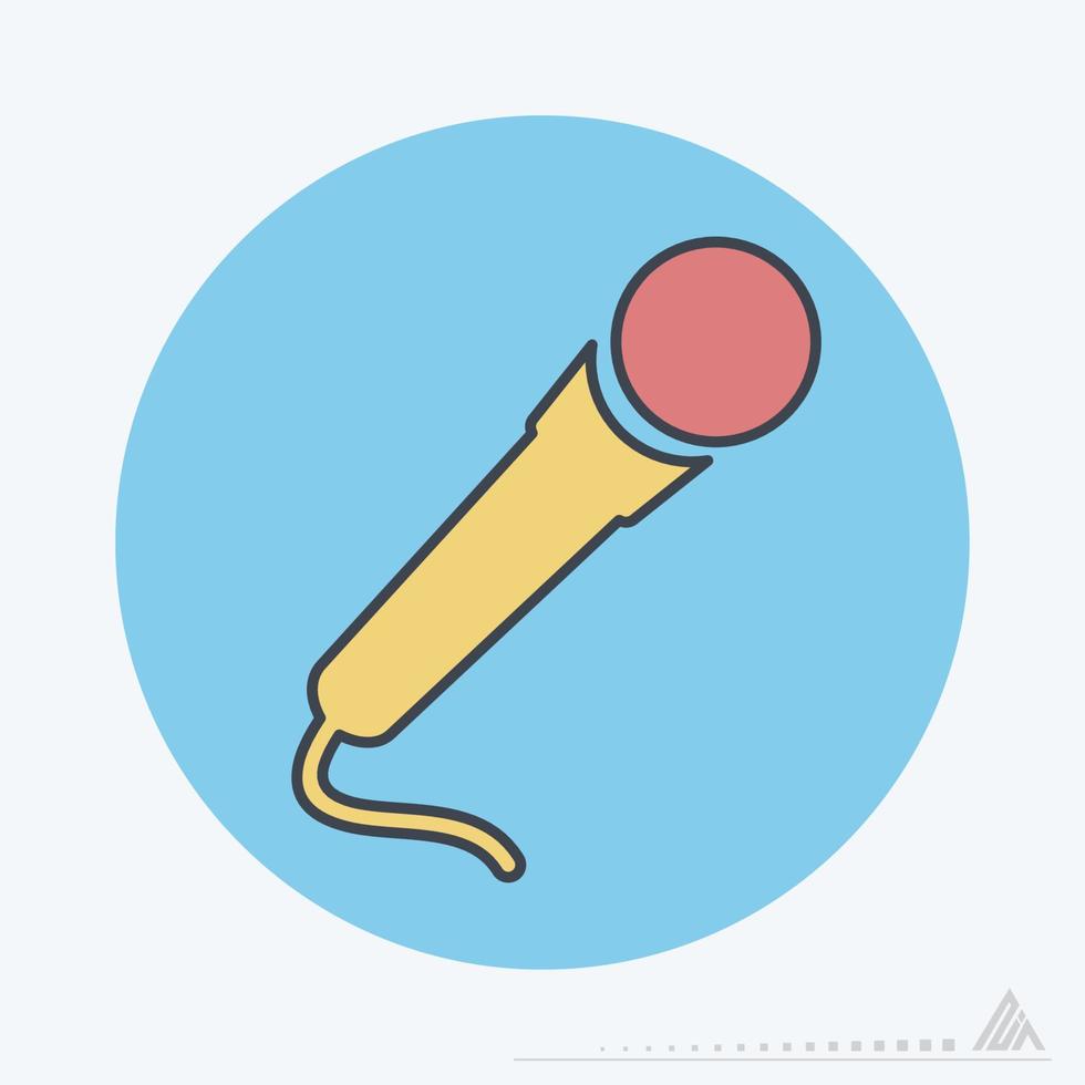 Vector Graphic of - Microphone - Color Mate Style