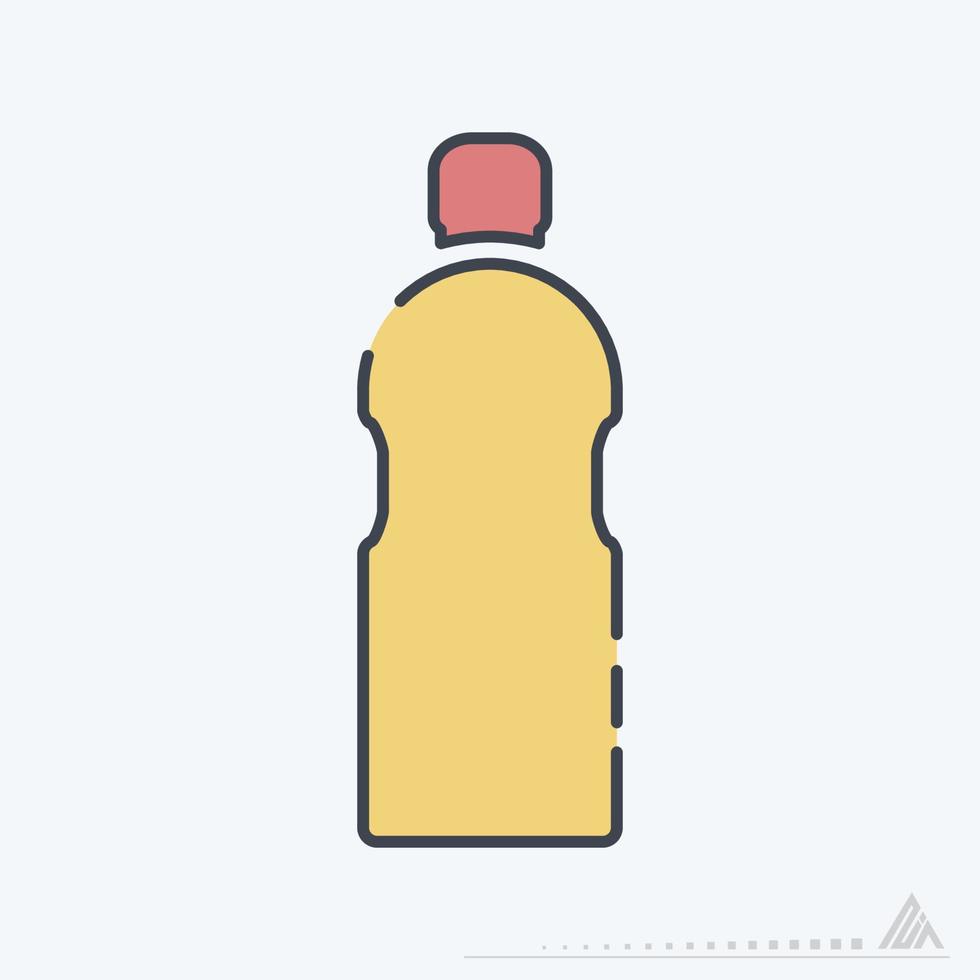 Vector Graphic of - Water Bottle - Line Cut Style