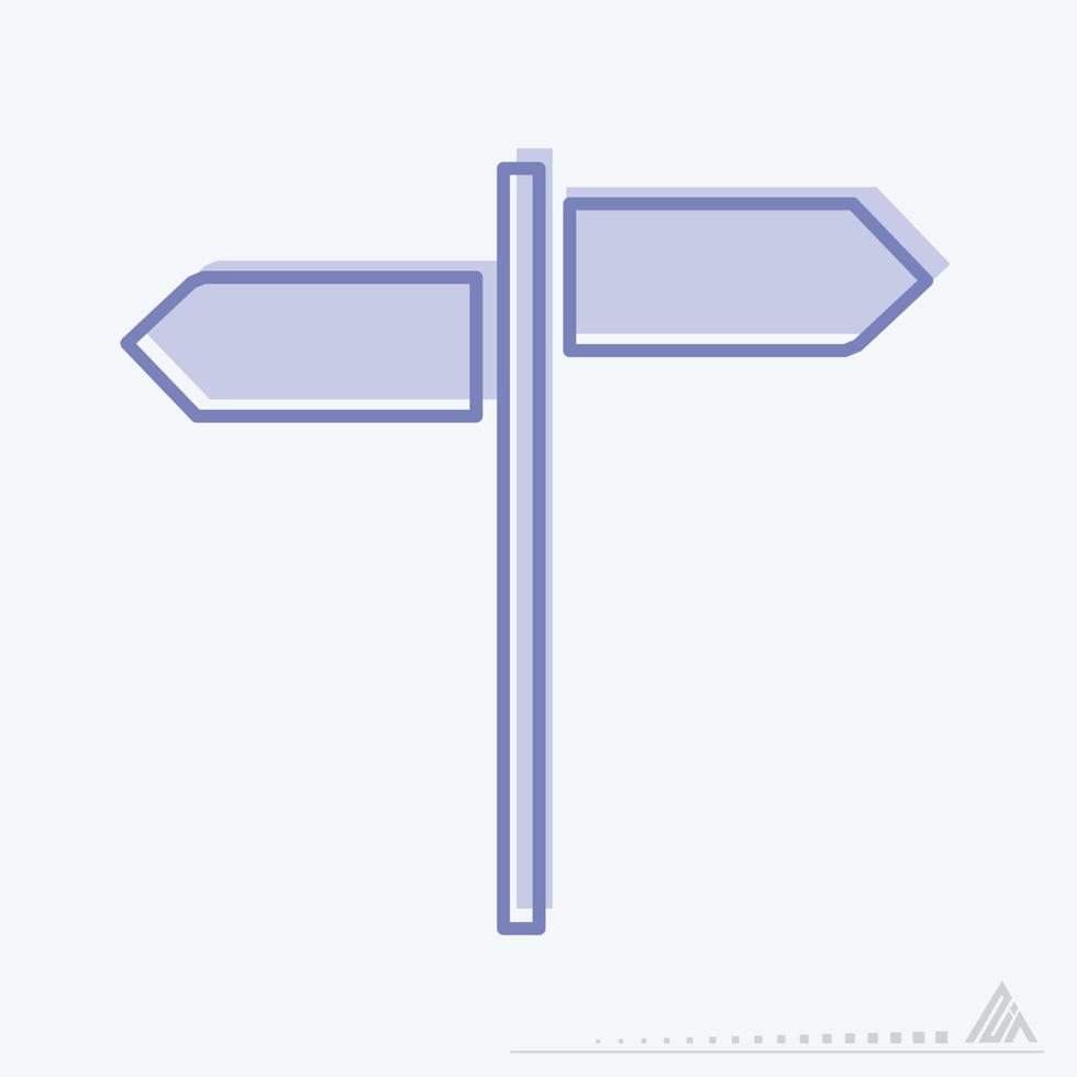 Vector Graphic of - Directions - Blue Twins Style