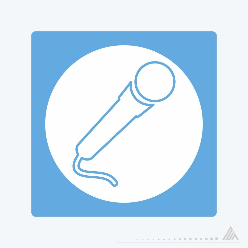 Vector Graphic of - Microphone - White Moon Style