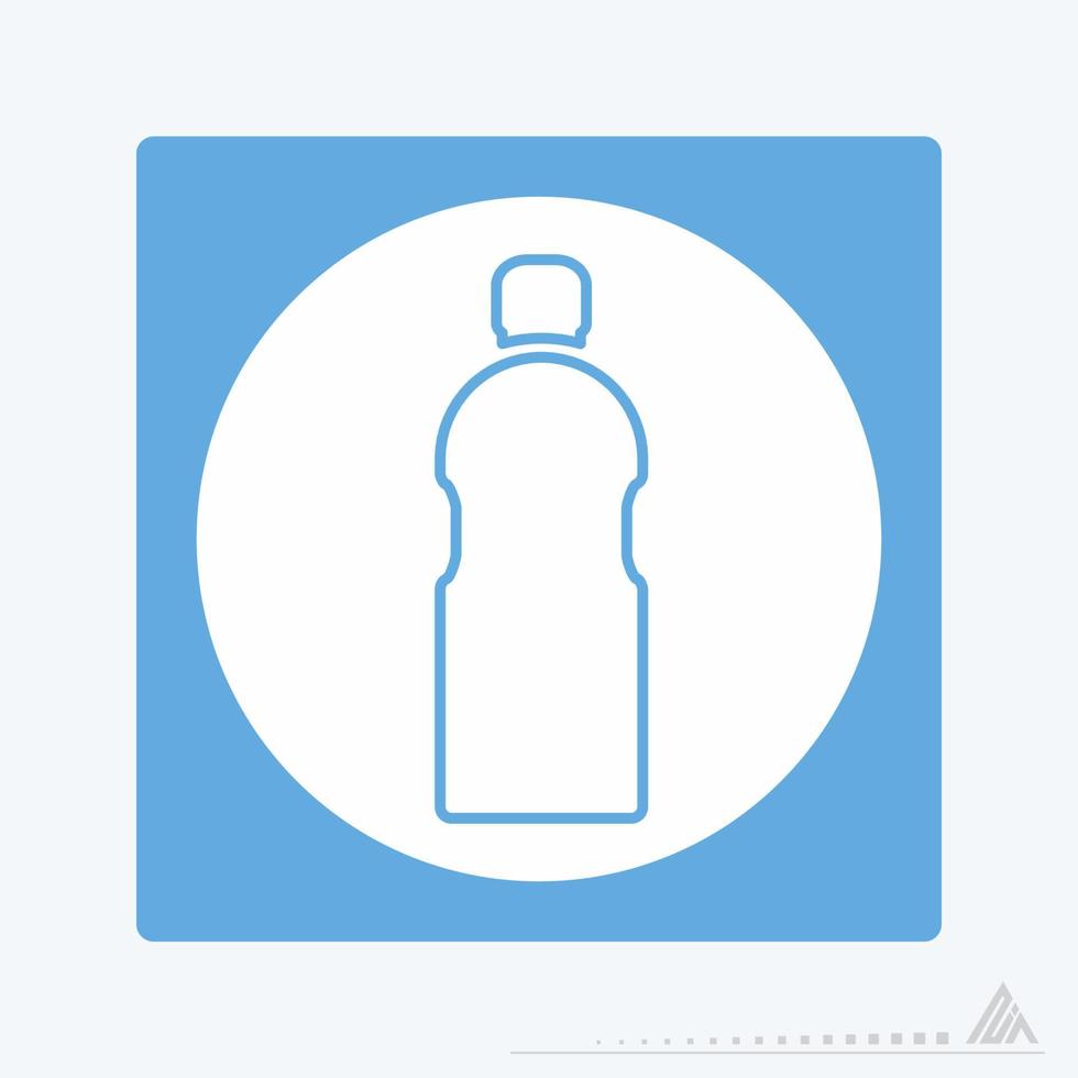 Vector Graphic of - Water Bottle - White Moon Style