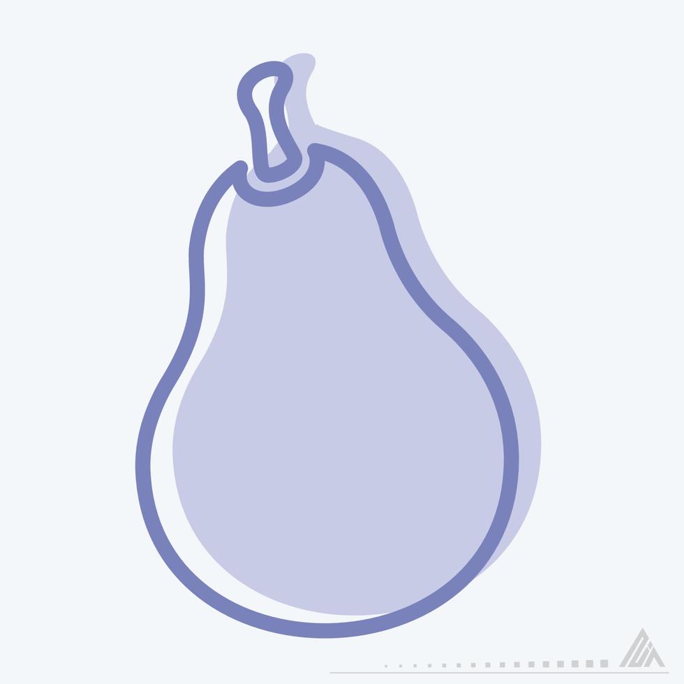 Icon Pear - Two Tone Style vector