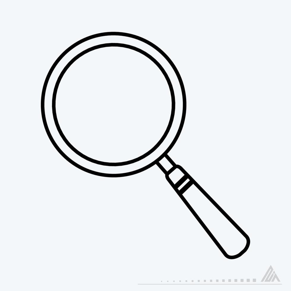 Icon Vector of Magnifier - Line Style