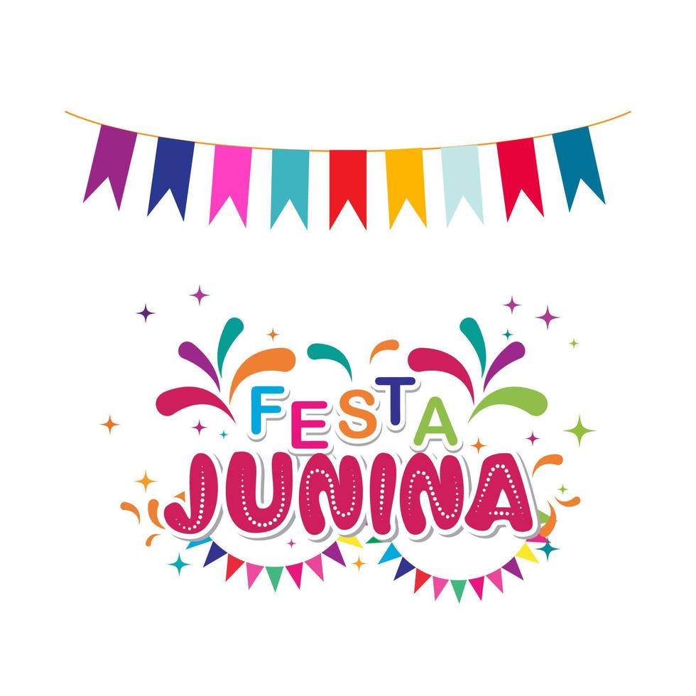 festa junina element vector illustration