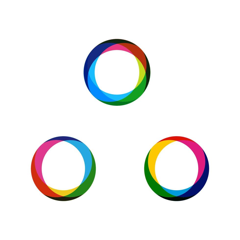 Circle techno vector icon design