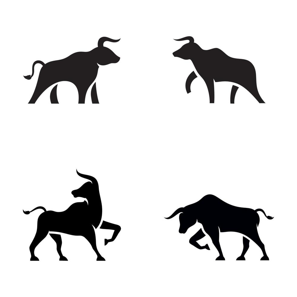 Bull vector icon illustration design