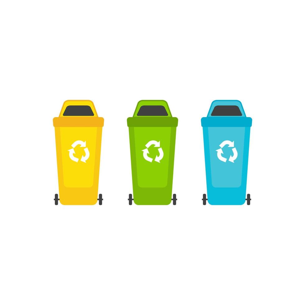 Waste basket Vector icon design illustration