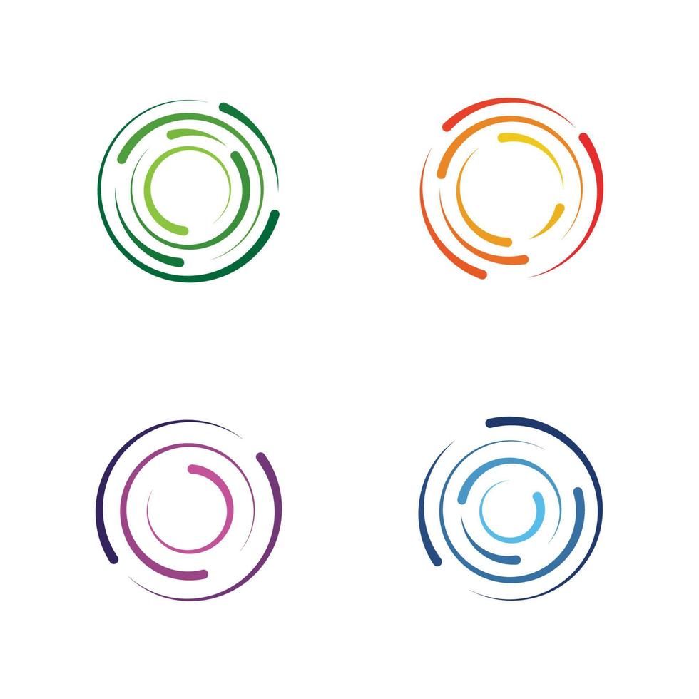 Circle techno vector icon design