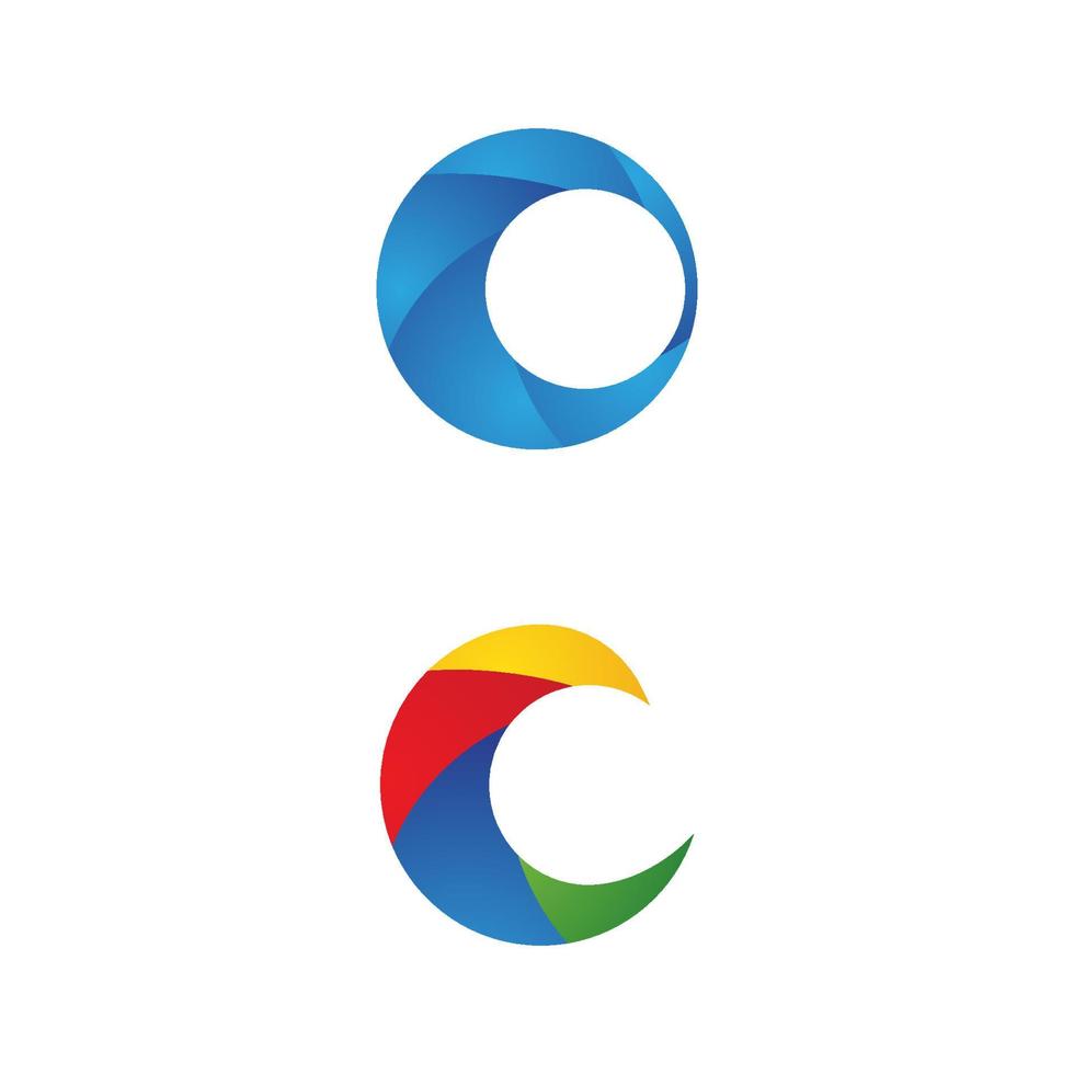Circle techno vector icon design
