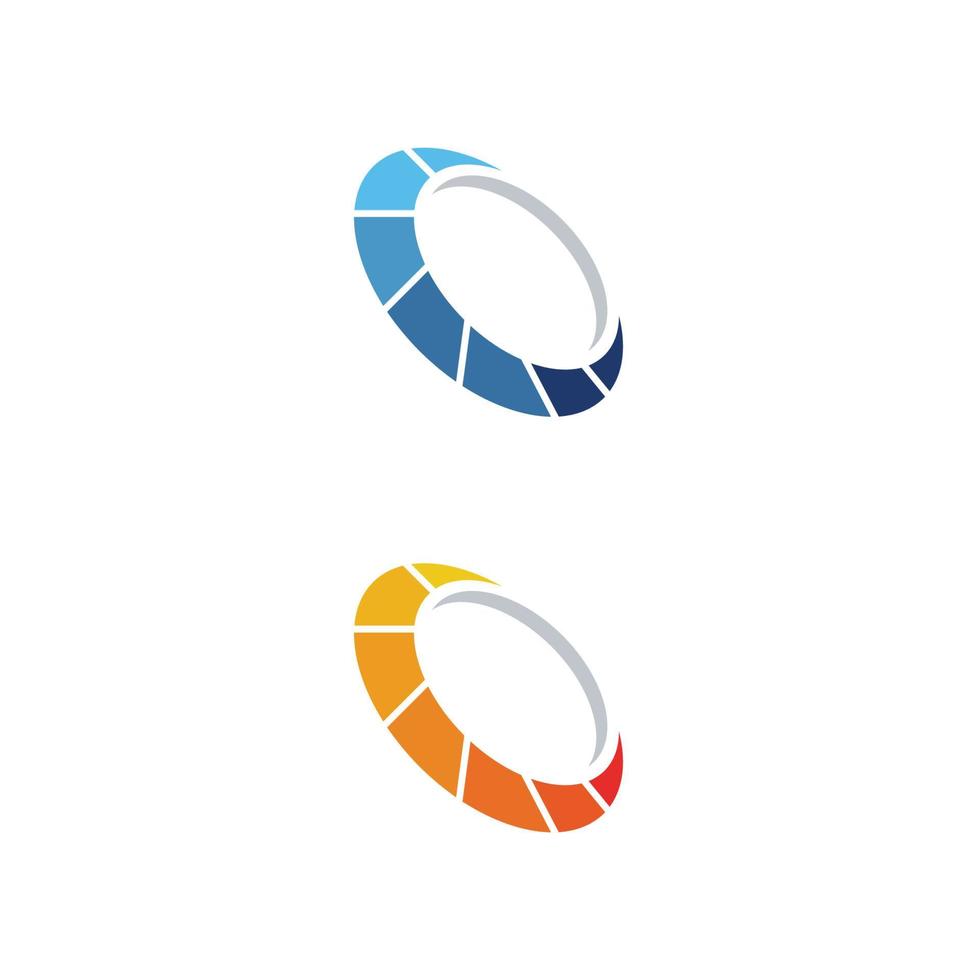 Circle techno vector icon design