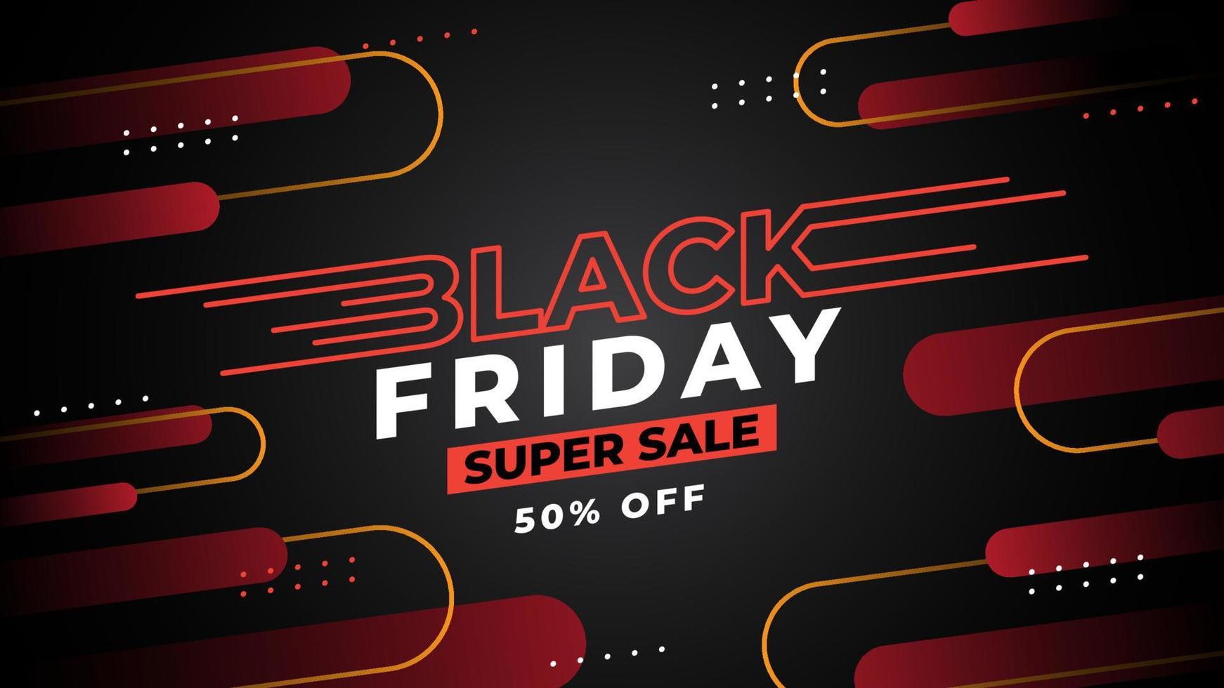 Sales promotion banner vector for black friday sale