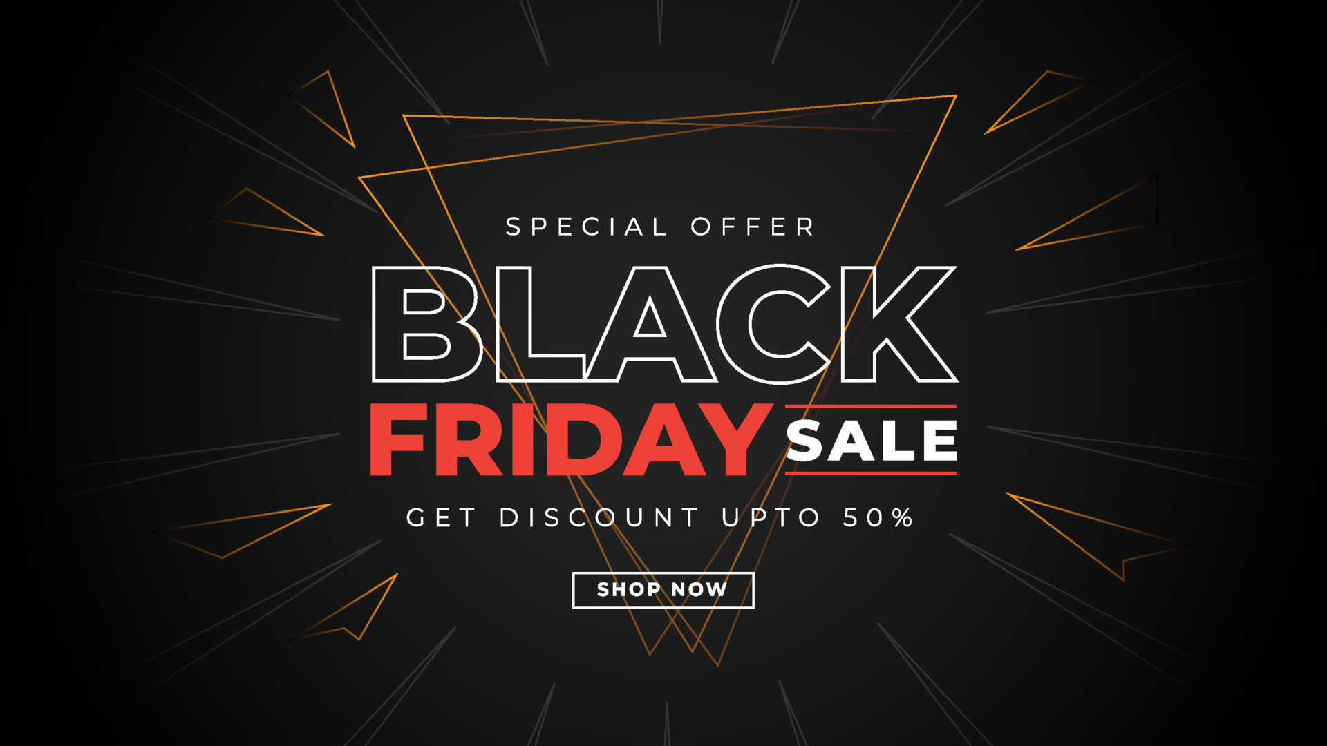 Sales promotion banner vector for black friday sale 3610707 Vector Art ...