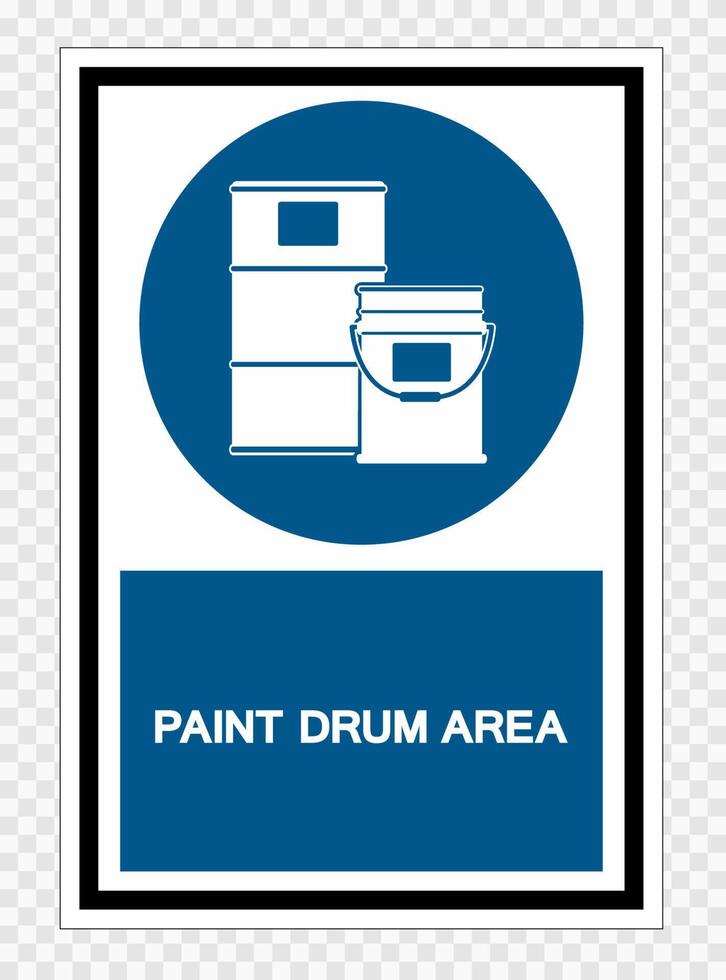 Paint Drum Area Symbol Sign Isolate on transparent Background,Vector Illustration vector