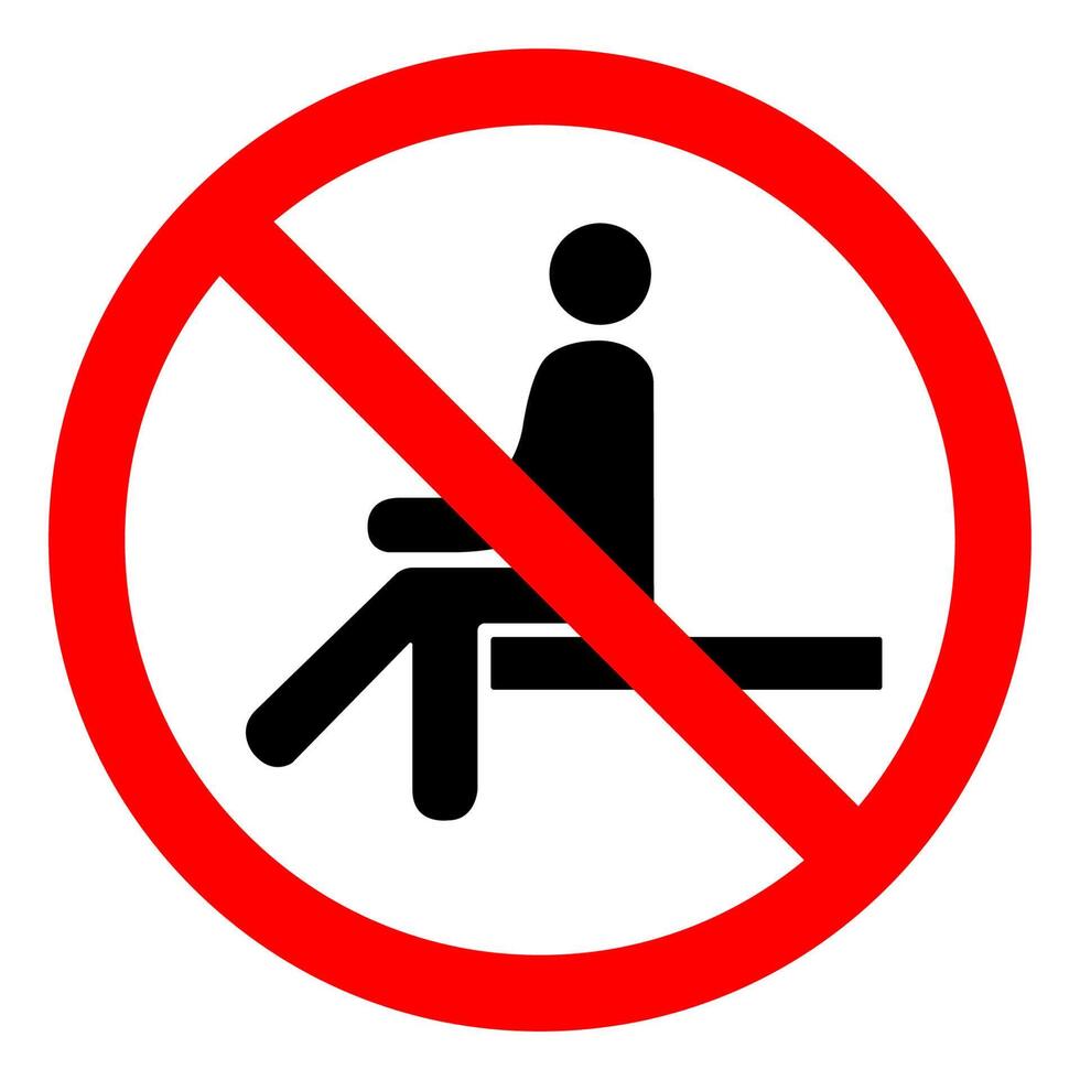 Do Not Sit Vector Art, Icons, and Graphics for Free Download