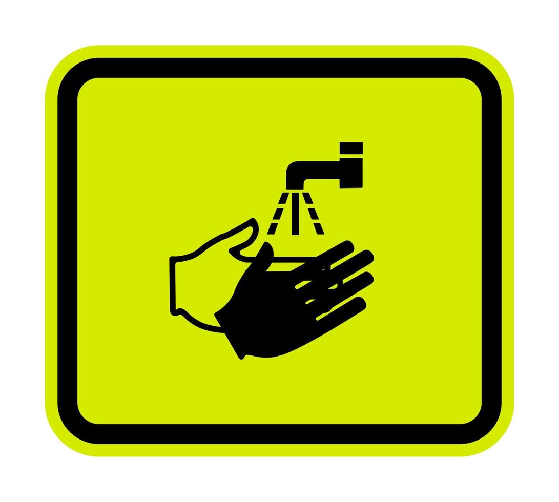 PPE Icon.Wash Your Hand Symbol Isolate On White Background,Vector Illustration EPS.10 vector