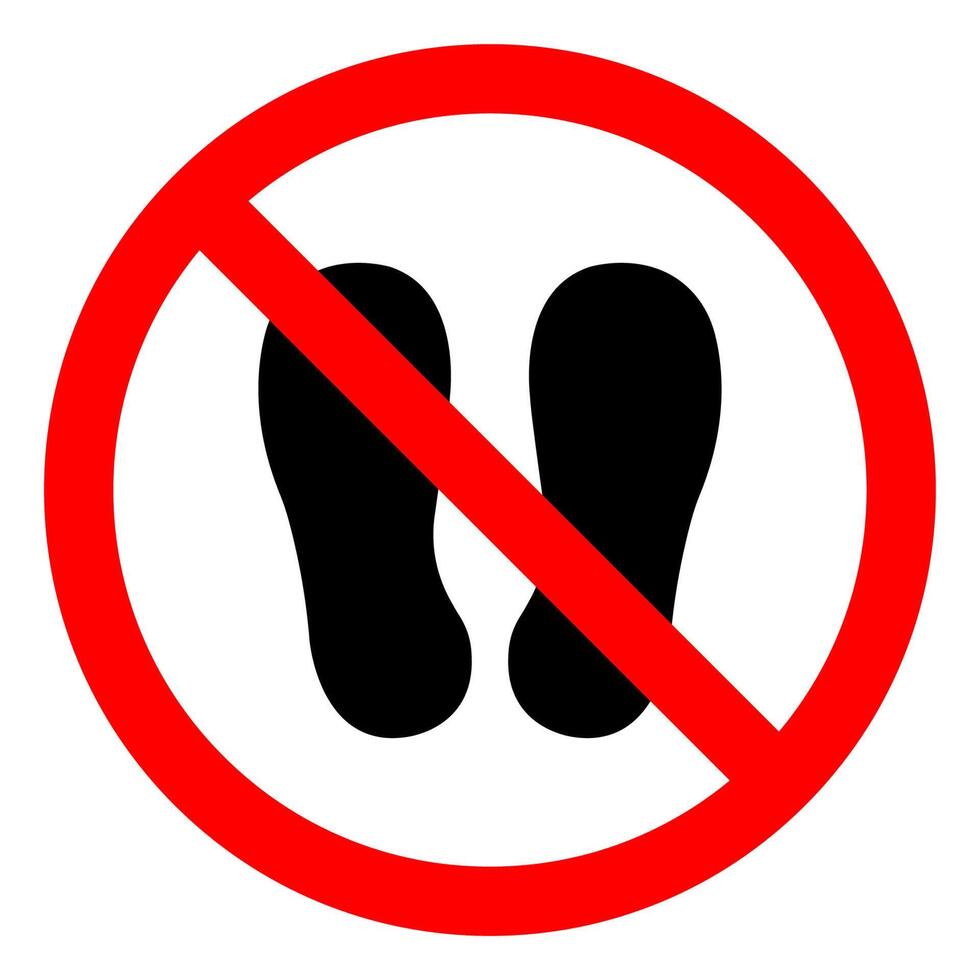 Do Not Walk Or Stand Here Symbol Sign On White Background vector