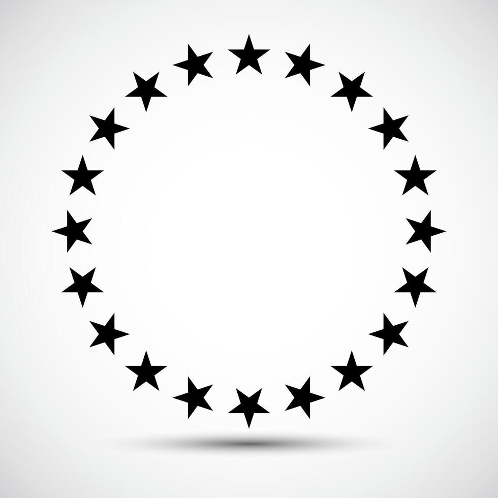 Star in circle icon Symbol Sign Isolate on White Background,Vector Illustration EPS.10 vector
